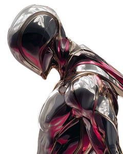 Liquid-Metal Humanoid Vinyl Car Decal Sticker – Waterproof & UV-Resistant 4.0"