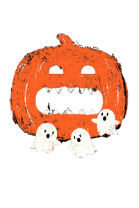 Pumpkin Pacman Chase Vinyl Car Decal Sticker – Waterproof & UV-Resistant 8.96"