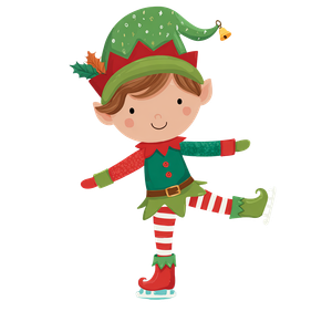 Cheerful Skating Elf Vinyl Car Decal Sticker – Waterproof & UV-Resistant 6.826666666666667"