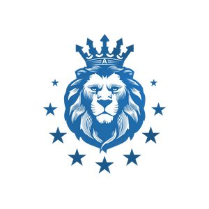 Blue Lion Logo Vinyl Car Decal Sticker – Waterproof & UV-Resistant 6.826666666666667"