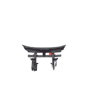 Samurai At Torii V2 Vinyl Car Decal Sticker – Waterproof & UV-Resistant 3.4133333333333336"