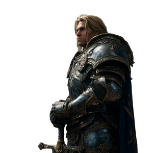 Young Paladin Arthas Vinyl Car Decal Sticker – Waterproof & UV-Resistant 3.4133333333333336"