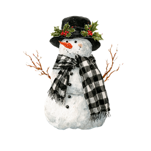 Snowman With Scarf V6 Vinyl Car Decal Sticker – Waterproof & UV-Resistant 6.826666666666667"