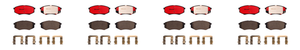 4x Quiet Smooth Braking | Brembo Ceramic Brake Pad Set | for 2010-2012 Kia Sportage Hyundai Tucson