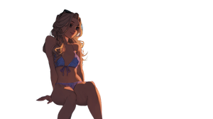 Beach Girl Sunset Vinyl Car Decal Sticker – Waterproof & UV-Resistant 2.72"