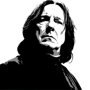 Alan Rickman Snape Vinyl Car Decal Sticker – Waterproof & UV-Resistant 3.4133333333333336"