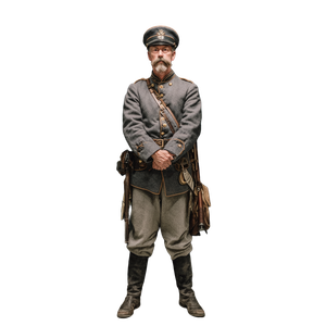 Armed Guard In Uniform Vinyl Car Decal Sticker – Waterproof & UV-Resistant 3.4133333333333336"