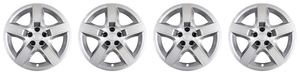 4x Enhance Your Chevy Malibu & Pontiac G6 | 17" Silver Wheel Covers Set | Durable ABS Plastic | Easy Install