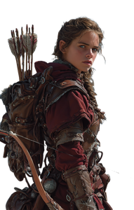 Fantasy Archer Portrait V7 Vinyl Car Decal Sticker – Waterproof & UV-Resistant 9.066666666666666"