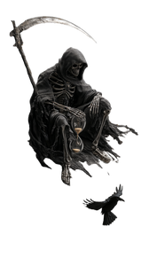 Grim Reaper Moon Vinyl Car Decal Sticker – Waterproof & UV-Resistant 9.706666666666667"