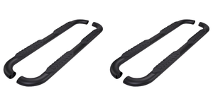 2x Titanium Black 4" Oval Side Steps | 2019-2023 Ram: 1500 - New Model,1500 | TrailFX