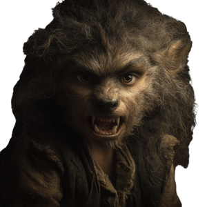 Scary Werewolf Child Vinyl Car Decal Sticker – Waterproof & UV-Resistant 3.4133333333333336"