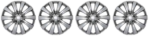 4x Enhance Your Toyota Corolla 2011-2013 | 16 Inch 10 Spoke Silver Wheel Cover Set of 4 4x Enhance Your Toyota Corolla 2011-2013 | 16 Inch 10 Spoke Silver Wheel Cover Set of 4
