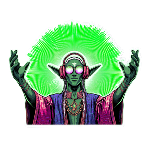 Dj Dmt Elf Vinyl Car Decal Sticker – Waterproof & UV-Resistant 3.4133333333333336"