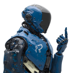 Hi-Tech Robot V5 Vinyl Car Decal Sticker – Waterproof & UV-Resistant 3.4133333333333336"