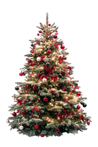 Decorated Christmas Tree V36 Vinyl Car Decal Sticker – Waterproof & UV-Resistant 4.4