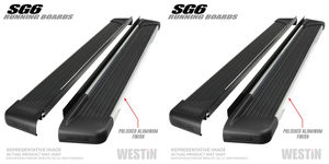 2x Enhance Vehicle Access with Westin SG6 Series Running Boards | LED Lighted End Caps | Slip Resistant | Polished Aluminum 2x Enhance Vehicle Access with Westin SG6 Series Running Boards | LED Lighted End Caps | Slip Resistant | Polished Aluminum