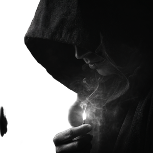 Hooded Figure Match Vinyl Car Decal Sticker – Waterproof & UV-Resistant 3.4133333333333336"