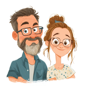 Dad And Daughter Vinyl Car Decal Sticker – Waterproof & UV-Resistant 3.4133333333333336"