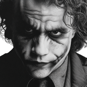Scary Joker Portrait Vinyl Car Decal Sticker – Waterproof & UV-Resistant 3.4133333333333336"