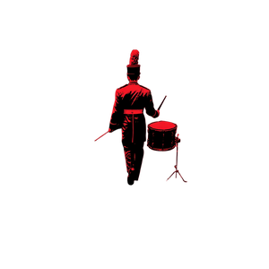 Marching Band Drummer Vinyl Car Decal Sticker – Waterproof & UV-Resistant 6.826666666666667"