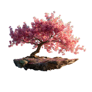 Cherry Tree Sky Vinyl Car Decal Sticker – Waterproof & UV-Resistant 3.4133333333333336"