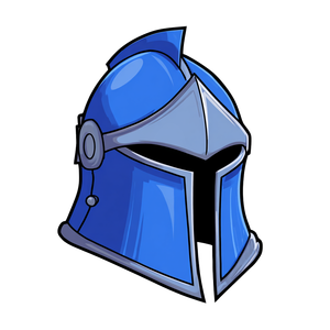 Cartoon Platinum Helm Vinyl Car Decal Sticker – Waterproof & UV-Resistant 3.4133333333333336"