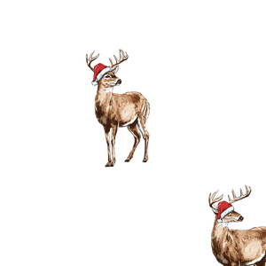 Deer Santa Hats Vinyl Car Decal Sticker – Waterproof & UV-Resistant 3.4133333333333336"