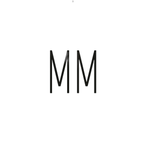Minimalist Mm Logo Vinyl Car Decal Sticker – Waterproof & UV-Resistant 6.826666666666667"