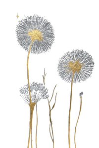 Golden Dandelions Painting Vinyl Car Decal Sticker – Waterproof & UV-Resistant 4.4