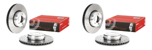 2x Enhance Your Braking Power with Brembo Vented Cross Drilled Brake Rotor | High Carbon Cast Iron | 340mm Diameter 2x Enhance Your Braking Power with Brembo Vented Cross Drilled Brake Rotor | High Carbon Cast Iron | 340mm Diameter