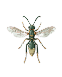 Spider Wasp Sticker Vinyl Car Decal Sticker – Waterproof & UV-Resistant 4.0"