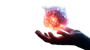 Hand Holding Neutron Star Vinyl Car Decal Sticker – Waterproof & UV-Resistant 2.72"