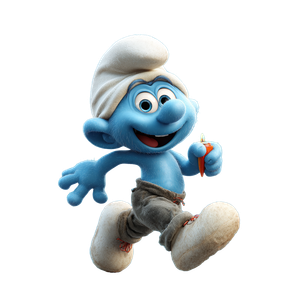 Blue Smurf Birthday Vinyl Car Decal Sticker – Waterproof & UV-Resistant 3.4133333333333336"