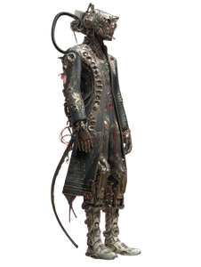 Futuristic Posthuman Fashion Vinyl Car Decal Sticker – Waterproof & UV-Resistant 8.213333333333333"