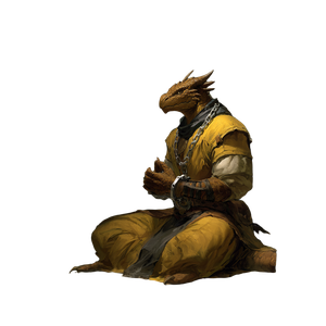 Dragonborn Monk Samurai Vinyl Car Decal Sticker – Waterproof & UV-Resistant 6.826666666666667"