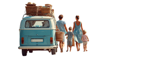 Family Preparing Vacation Vinyl Car Decal Sticker – Waterproof & UV-Resistant 2.3466666666666667"