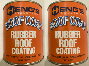 2x Heng's Industries Roof Coating | Seal Seams & Tears | White Quart | UV Resistant