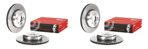 2x Brembo Vented Cross Drilled Brake Rotor | High Performance 345MM Disc | One Piece Design 2x Brembo Vented Cross Drilled Brake Rotor | High Performance 345MM Disc | One Piece Design