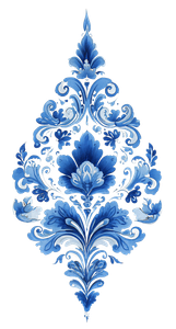 Ornamental Arabesque Teardrop V2 Vinyl Car Decal Sticker – Waterproof & UV-Resistant 4.96"