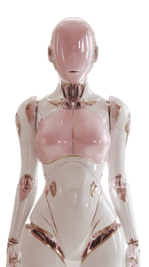 Robotic Humanoid Woman V2 Vinyl Car Decal Sticker – Waterproof & UV-Resistant 9.706666666666667"