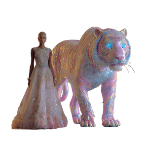 Model And Tiger V3 Vinyl Car Decal Sticker – Waterproof & UV-Resistant 6.826666666666667"