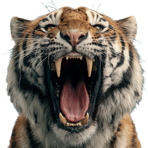 Roaring Tiger V59 Vinyl Car Decal Sticker – Waterproof & UV-Resistant 3.4133333333333336"