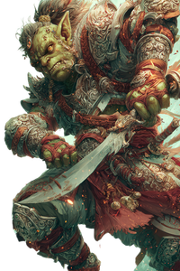 Fantasy Goblin Warrior V3 Vinyl Car Decal Sticker – Waterproof & UV-Resistant 8.96"