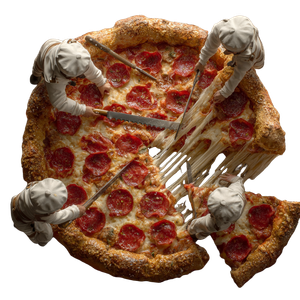Tiny Chefs Pizza Vinyl Car Decal Sticker – Waterproof & UV-Resistant 6.826666666666667"