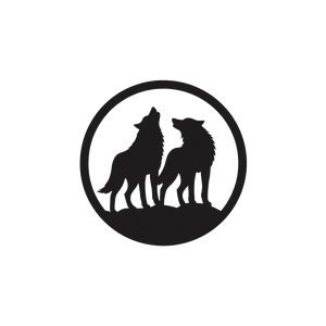Minimalist Wolf Logo V3 Vinyl Car Decal Sticker – Waterproof & UV-Resistant 3.4133333333333336"