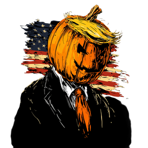 Trump Pumpkin Shirt Vinyl Car Decal Sticker – Waterproof & UV-Resistant 3.4133333333333336"