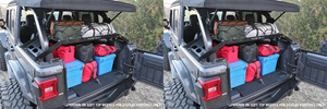 2x Fits 2018-2023 Jeep Wrangler JL Fabtech Motorsports Cargo Carrier FTS24211 Rack Style; Body Mount; 150 Pound Weight Capacity; 36 Inch Length x 18 Inch Width; Black 2x Fits 2018-2023 Jeep Wrangler JL Fabtech Motorsports Cargo Carrier FTS24211 Rack Style; Body Mount; 150 Pound Weight Capacity; 36 Inch Length x 18 Inch Width; Black