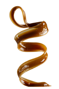 Frozen Caramel Ribbon Vinyl Car Decal Sticker – Waterproof & UV-Resistant 8.96"