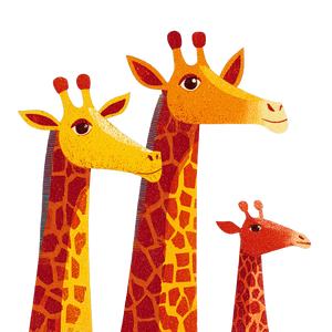 Cute Giraffes Vinyl Car Decal Sticker – Waterproof & UV-Resistant 6.826666666666667"